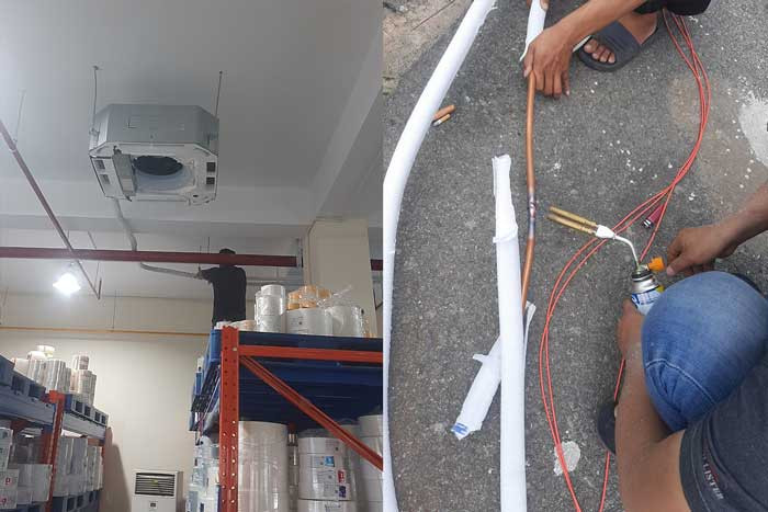 Dịch vụ lắp máy lạnh âm trần huyện Hóc Môn nhanh chóng, giá rẻ