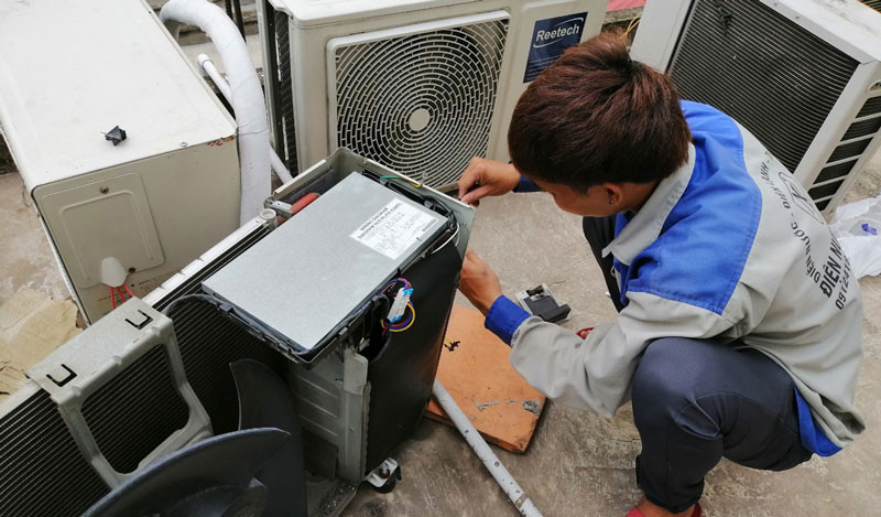 Dịch vụ sửa máy lạnh quận Tân Phú nhanh chóng, dứt điểm