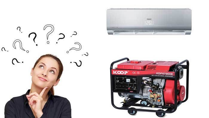 Có nên sử dụng máy lạnh trong khi bật máy phát điện không?