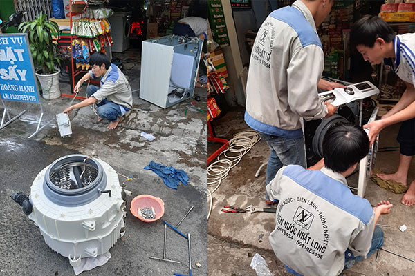 Dịch vụ vệ sinh máy giặt lồng ngang quận Bình Tân uy tín