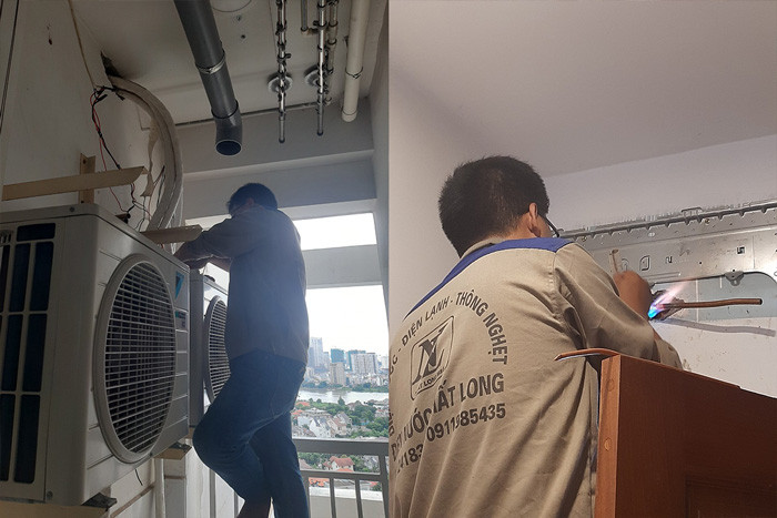 dịch vụ sửa máy lạnh quận Tân Phú nhanh chóng, dứt điểm