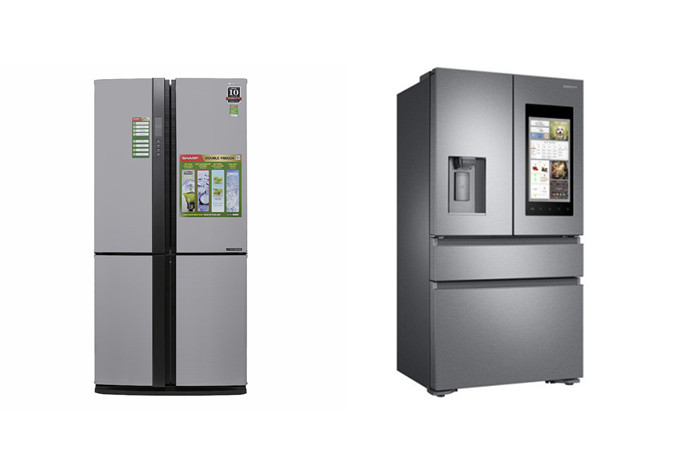 So sánh tủ lạnh cửa Pháp và tủ lạnh Side By Side