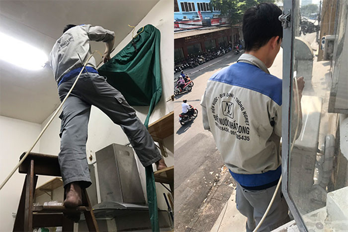 Dịch vụ vệ sinh máy lạnh huyện Hóc Môn