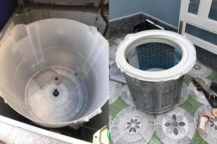 Dịch vụ vệ sinh máy giặt cửa trên quận Bình Thạnh