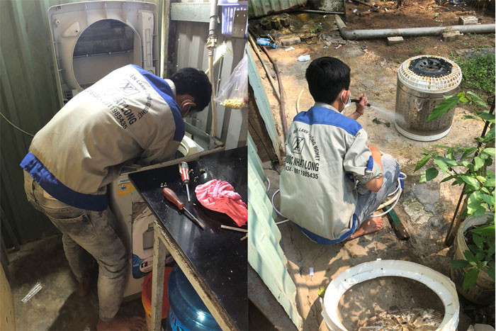 Dịch vụ vệ sinh máy giặt quận Bình Tân