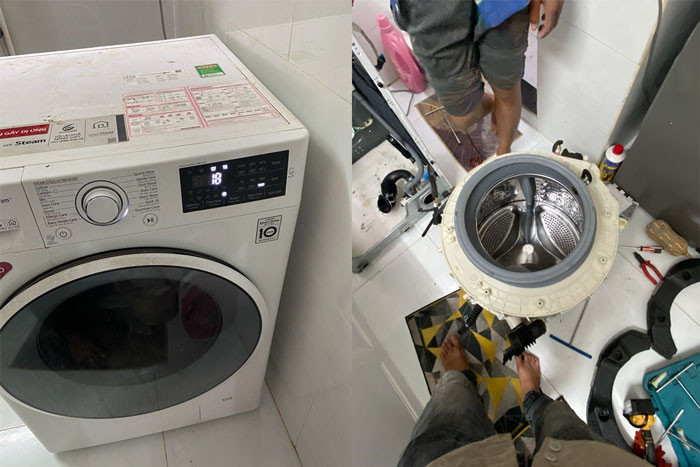 Dịch vụ vệ sinh máy giặt Sanyo tại Hồ Chí Minh