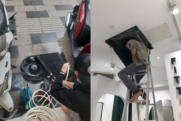 Dịch vụ rửa điều hòa quận Tân Phú nhanh chóng, sạch bẩn